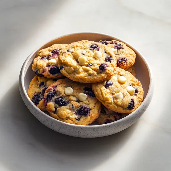 Blueberry White Chocolate Cookies