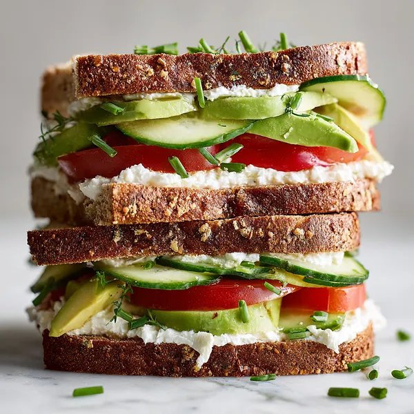 Avocado Cucumber Sandwich