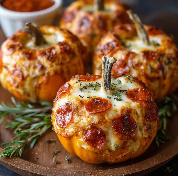 Pizza-Stuffed Pumpkins