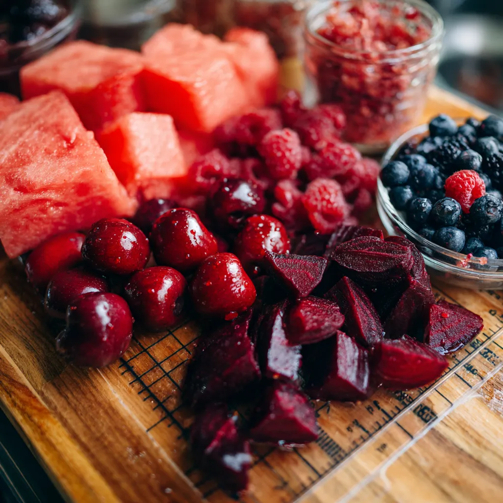 Watermelon Cherry Beet Juice