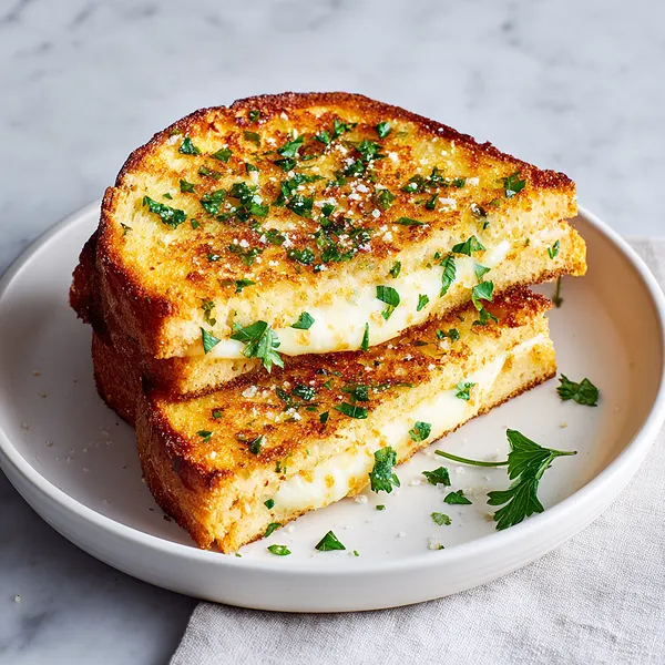 Garlic Bread Grilled Cheese