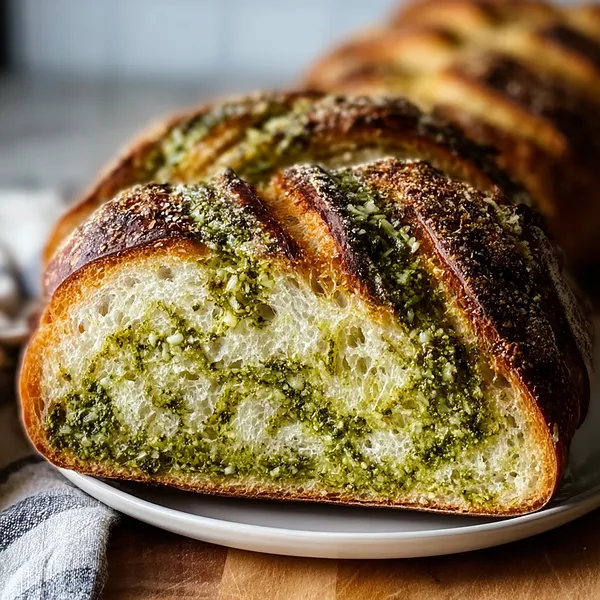 Pesto Swirl Bread