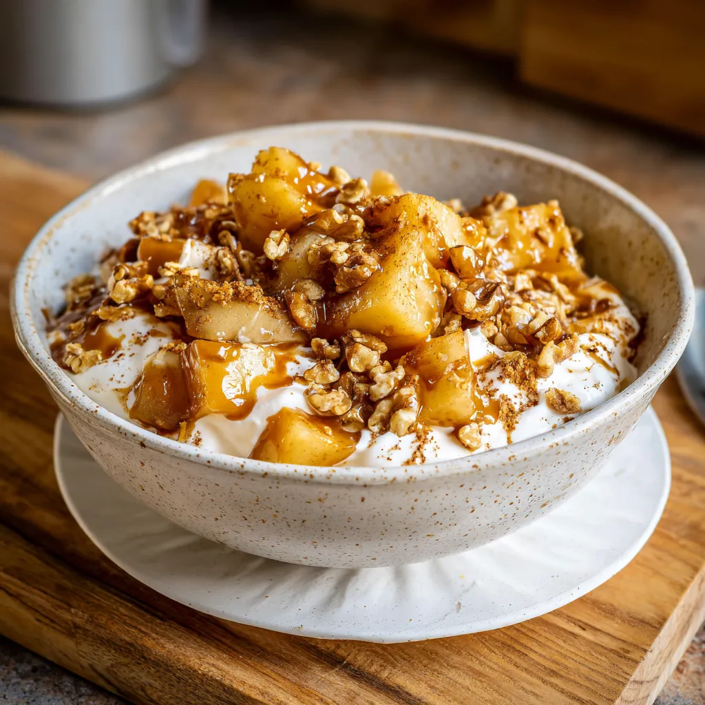 Caramel Apple Yogurt Bowl
