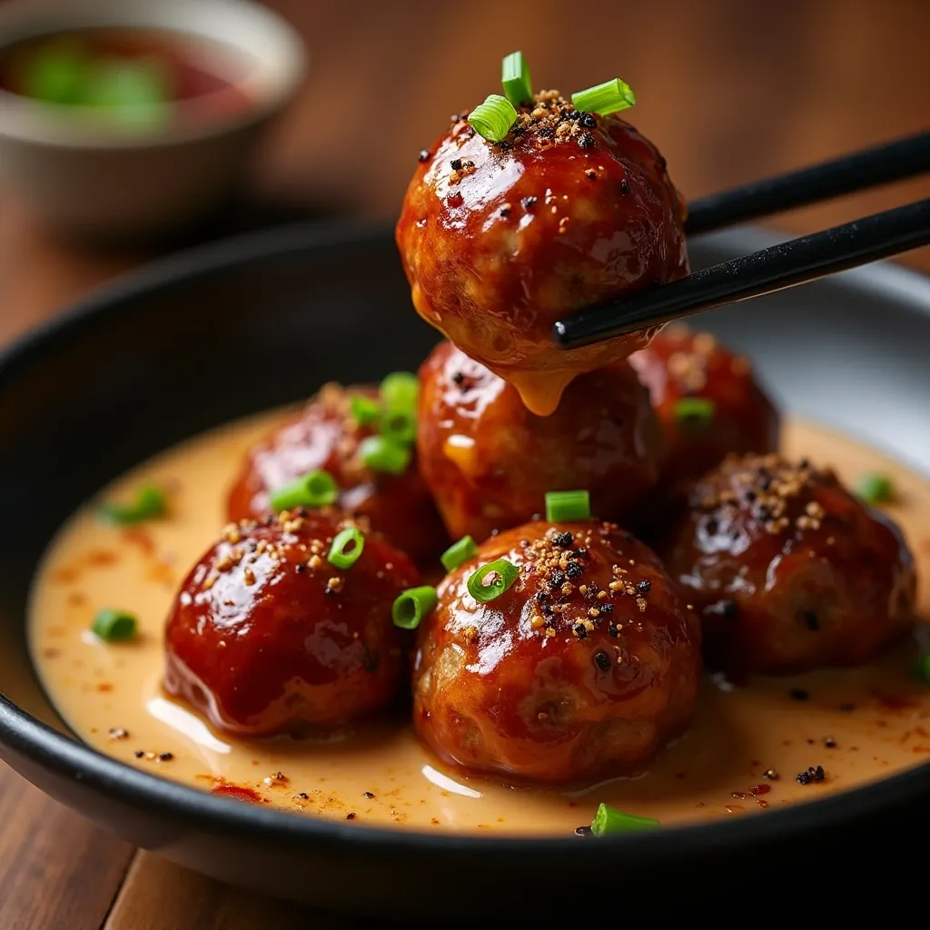 Korean BBQ Meatballs