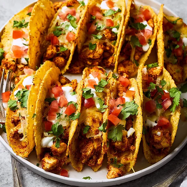 Mini Baked Chicken Tacos