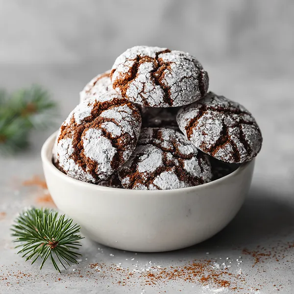 Gingerbread Crinkle Cookies