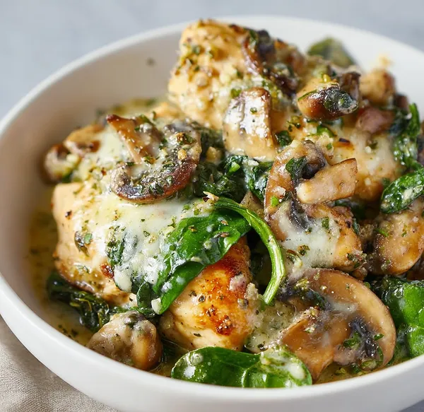 Chicken Spinach Mushroom
