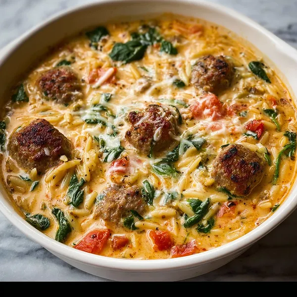 Creamy Sausage Orzo
