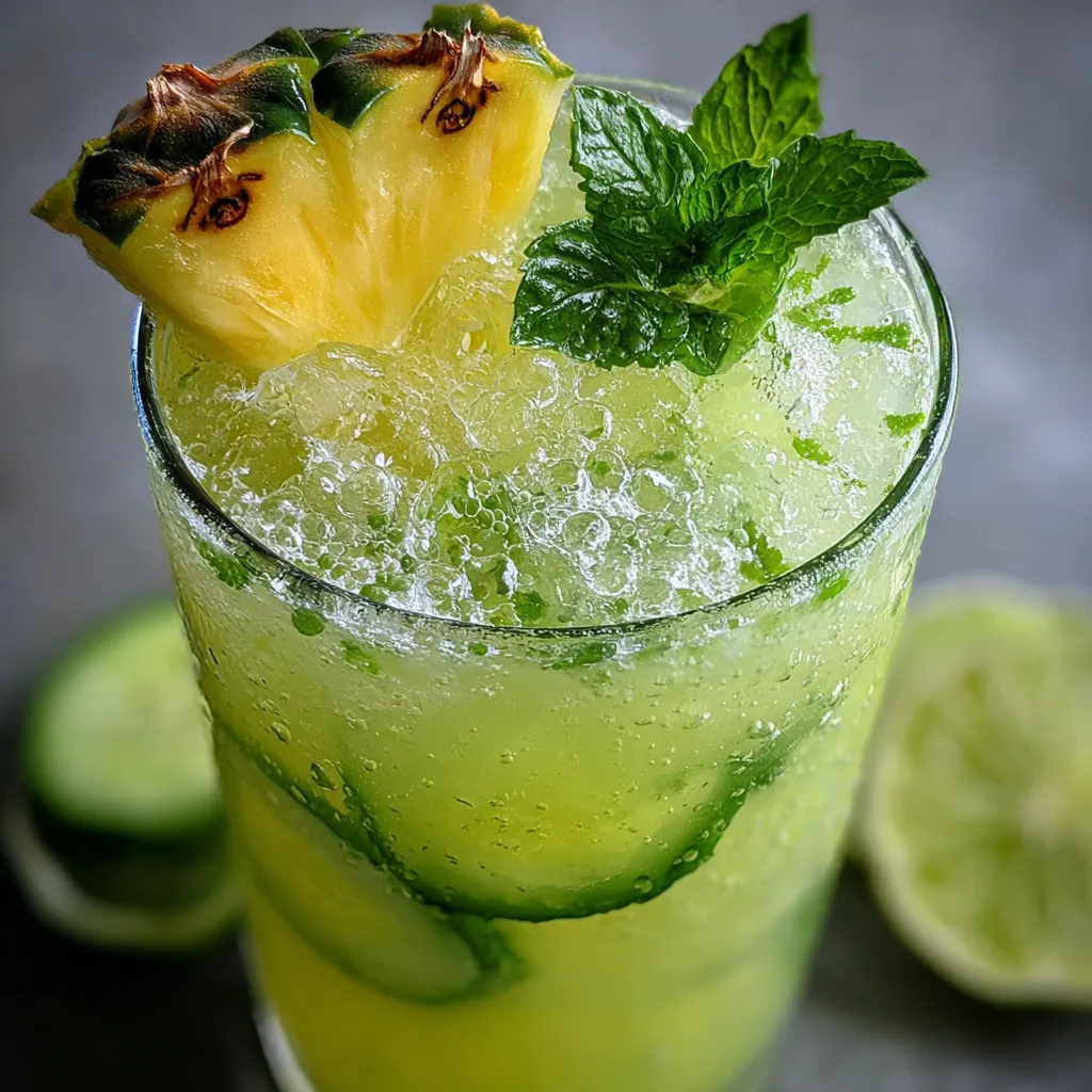 Pineapple Cucumber Agua Fresca