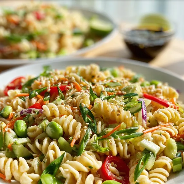 Asian Vegetable Pasta Salad