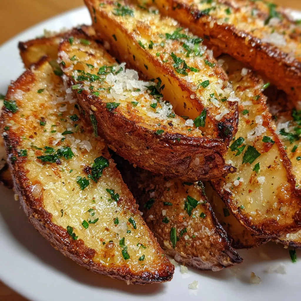 Garlic Parmesan Potato Wedges