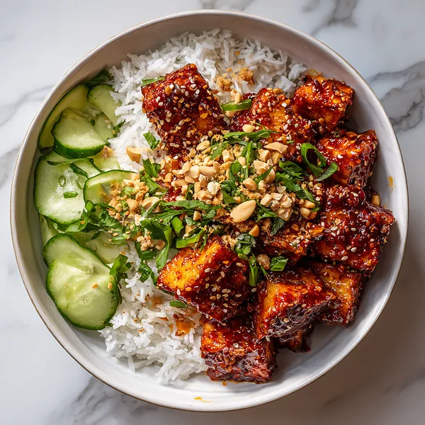 Sticky Gochujang Tofu