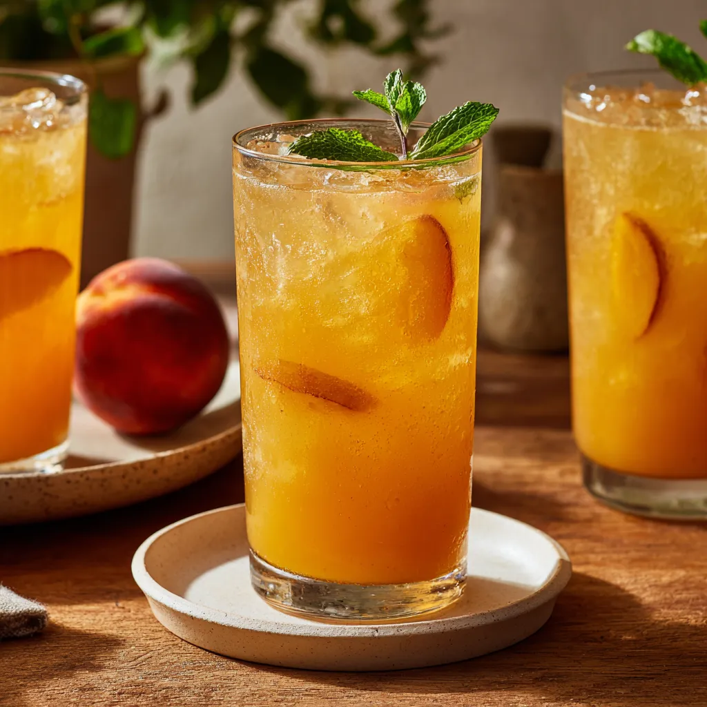 Fresh Peach Lemonade