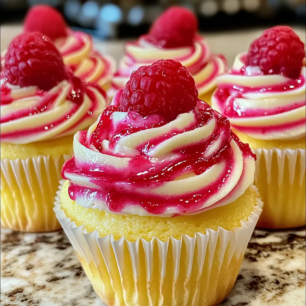 Gorgeous homemade cupcakes featuring yellow cake base with colorful cream cheese frosting and berry garnish