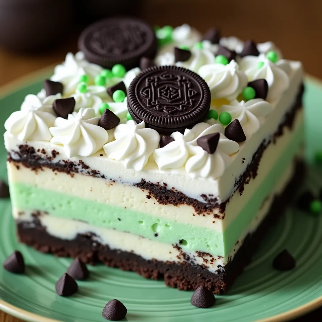 Mint Oreo Bars