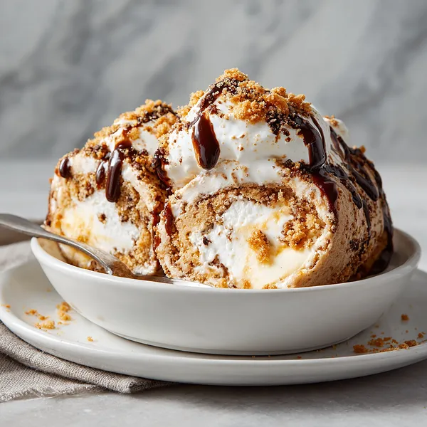 S'mores Ice Cream Roll