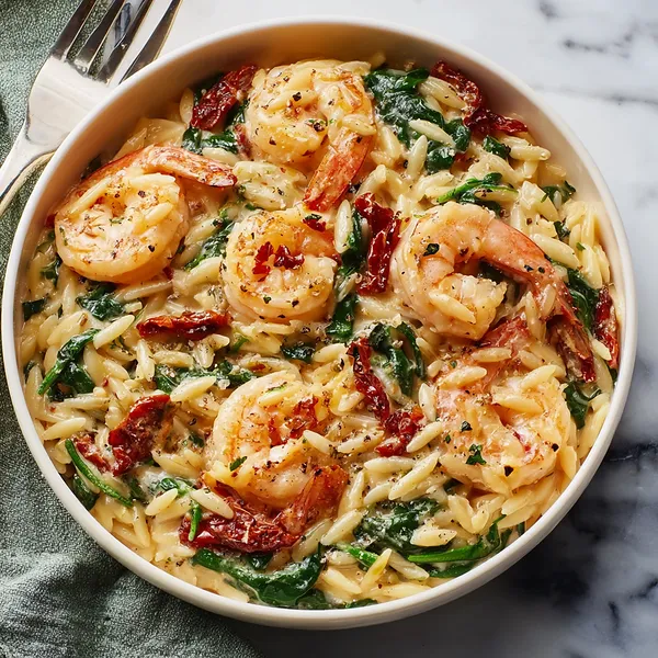 Creamy Shrimp Orzo