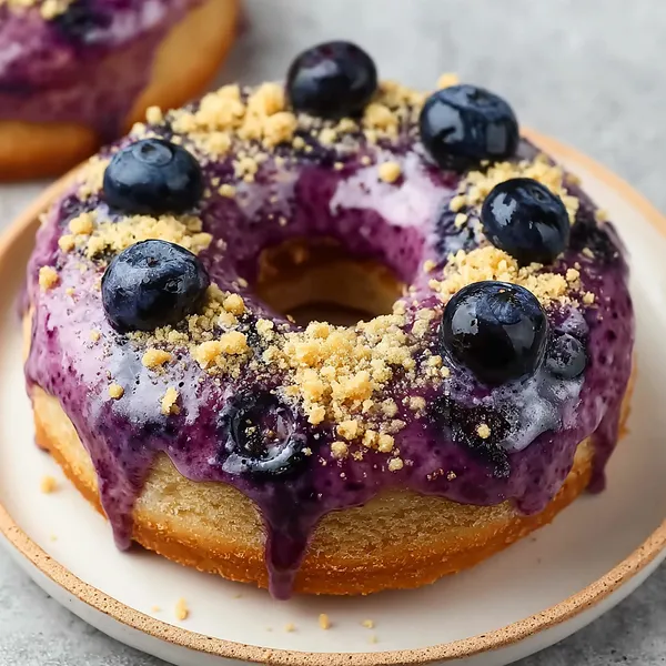 Blueberry Glazed Donut