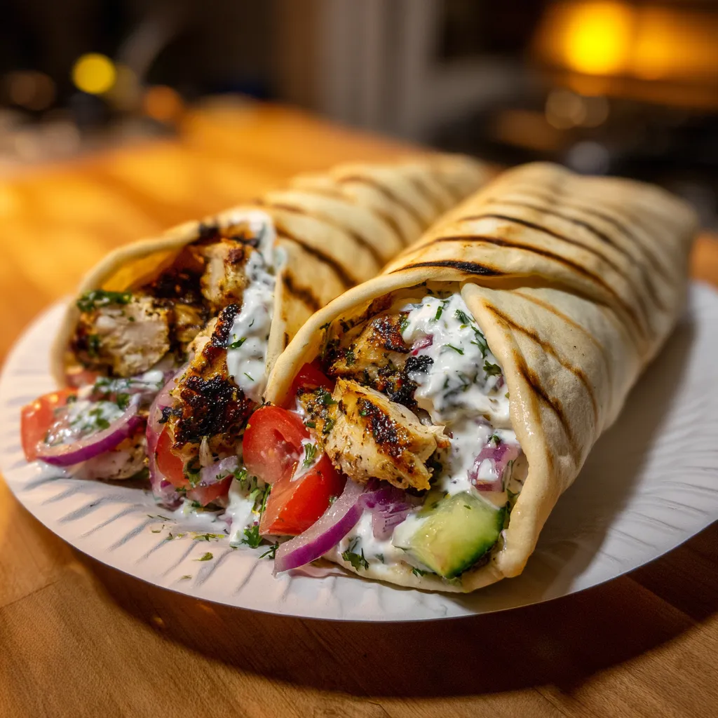 Greek Chicken Gyros