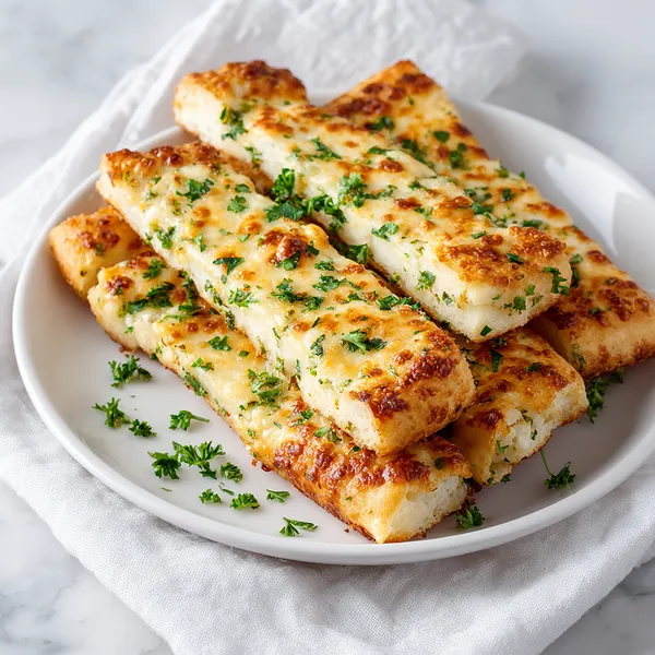 Keto Garlic Breadsticks