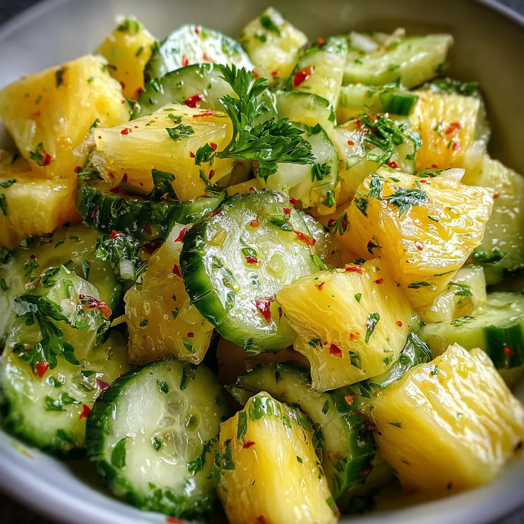 Pineapple Cucumber Salad