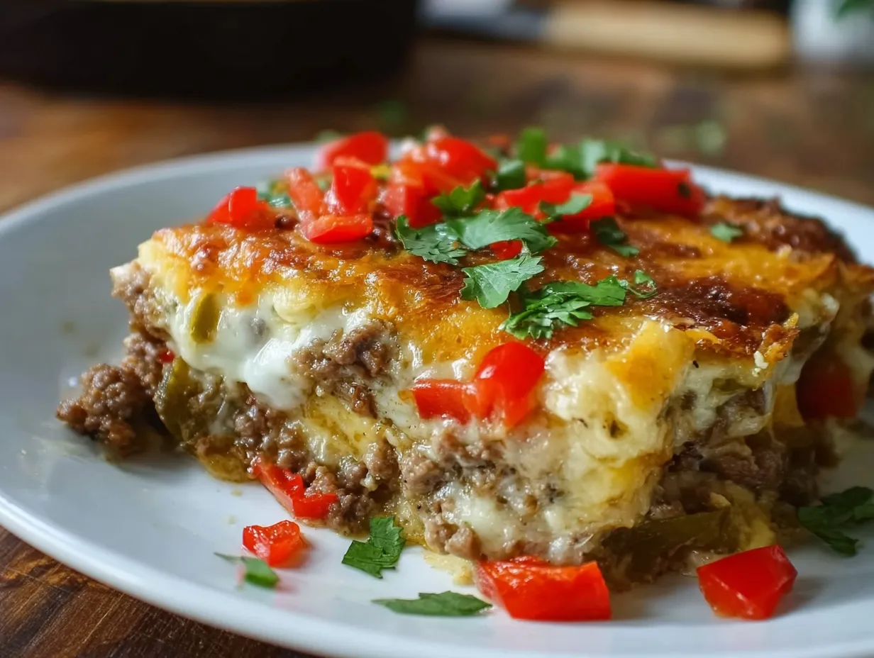 Philly Cheesesteak Casserole