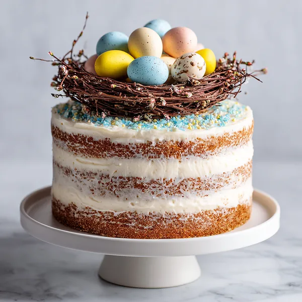 Easter Nest Carrot Cake