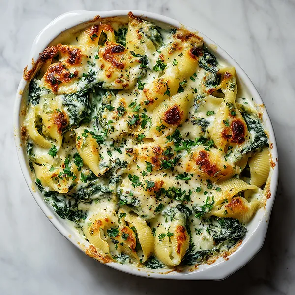 Creamy Spinach Pasta Bake