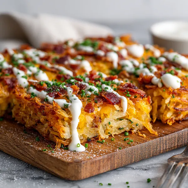 Loaded Hash Brown Squares