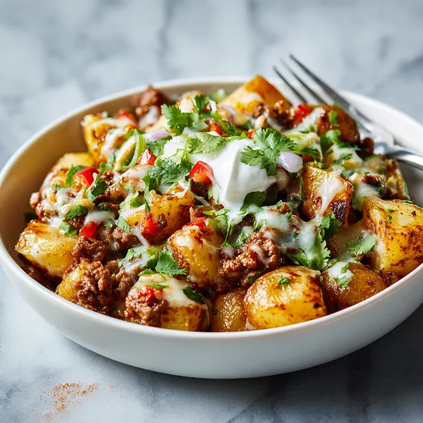 Loaded Taco Potato Bowls