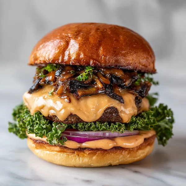 Swiss Mushroom Burger