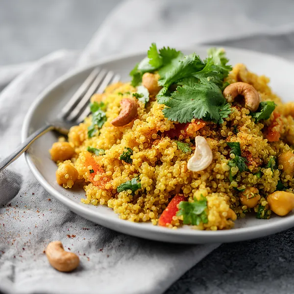 Curry Chickpea Quinoa Salad
