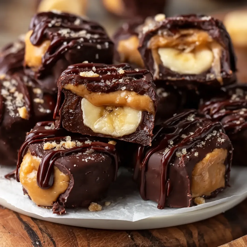 Chocolate Peanut Banana Bites