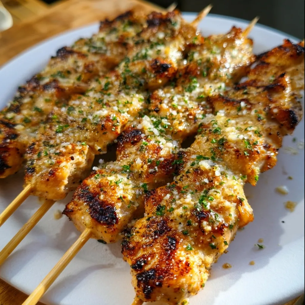 Garlic Parmesan Skewers