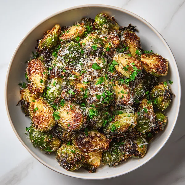 Crispy Parmesan Brussels Sprouts