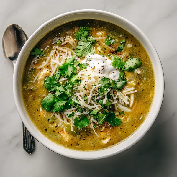 Green Enchilada Chicken Soup