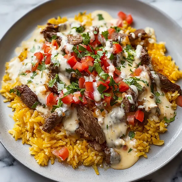Steak Queso Rice