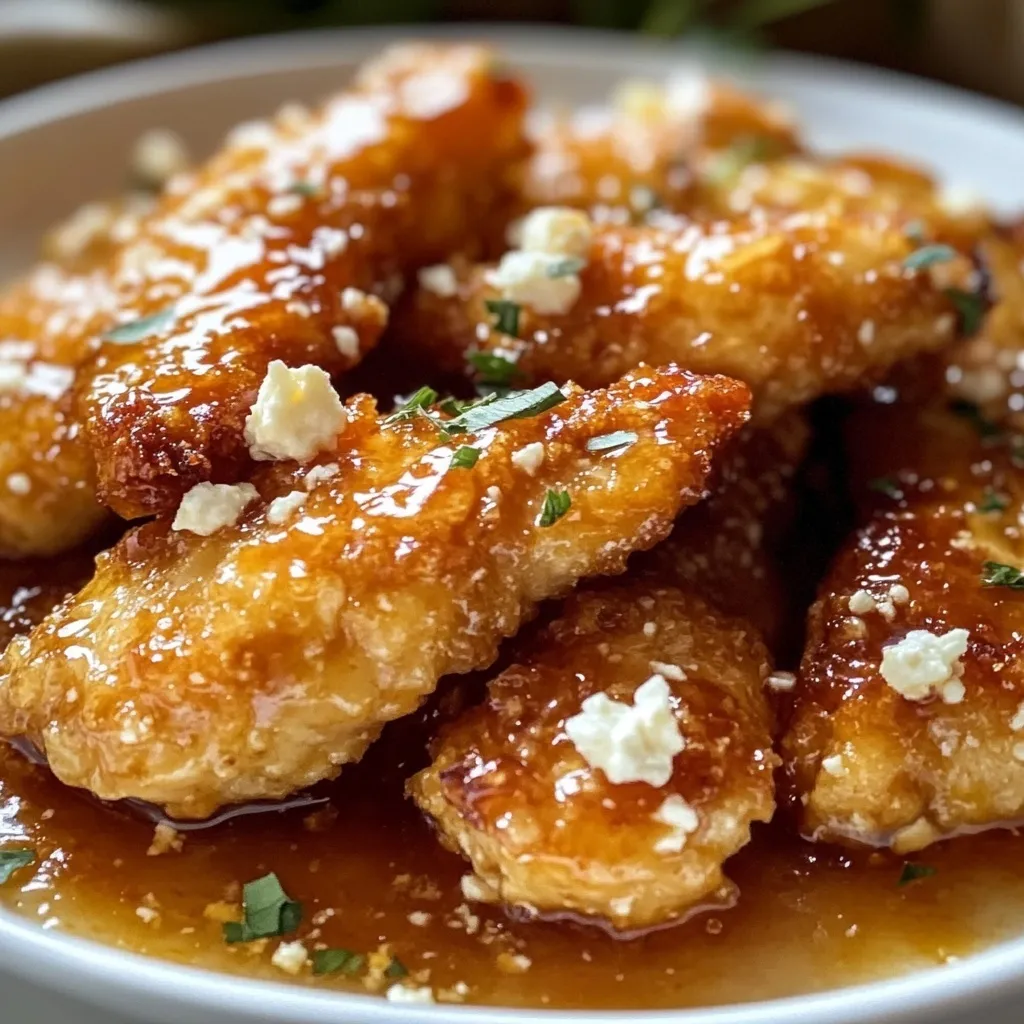 Crispy Hot Honey Feta Chicken