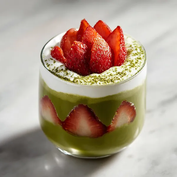 Matcha Strawberry Parfait