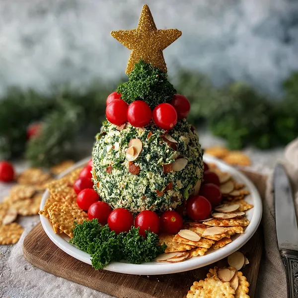 Christmas Tree Cheeseball