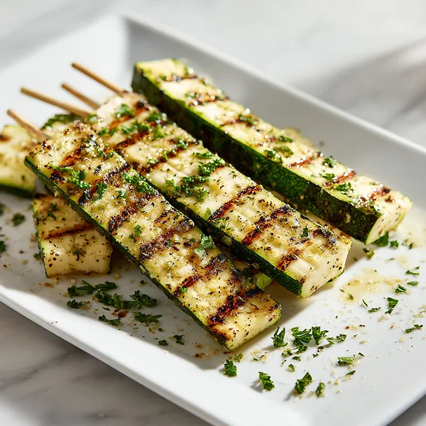 Garlic Butter Zucchini Skewers