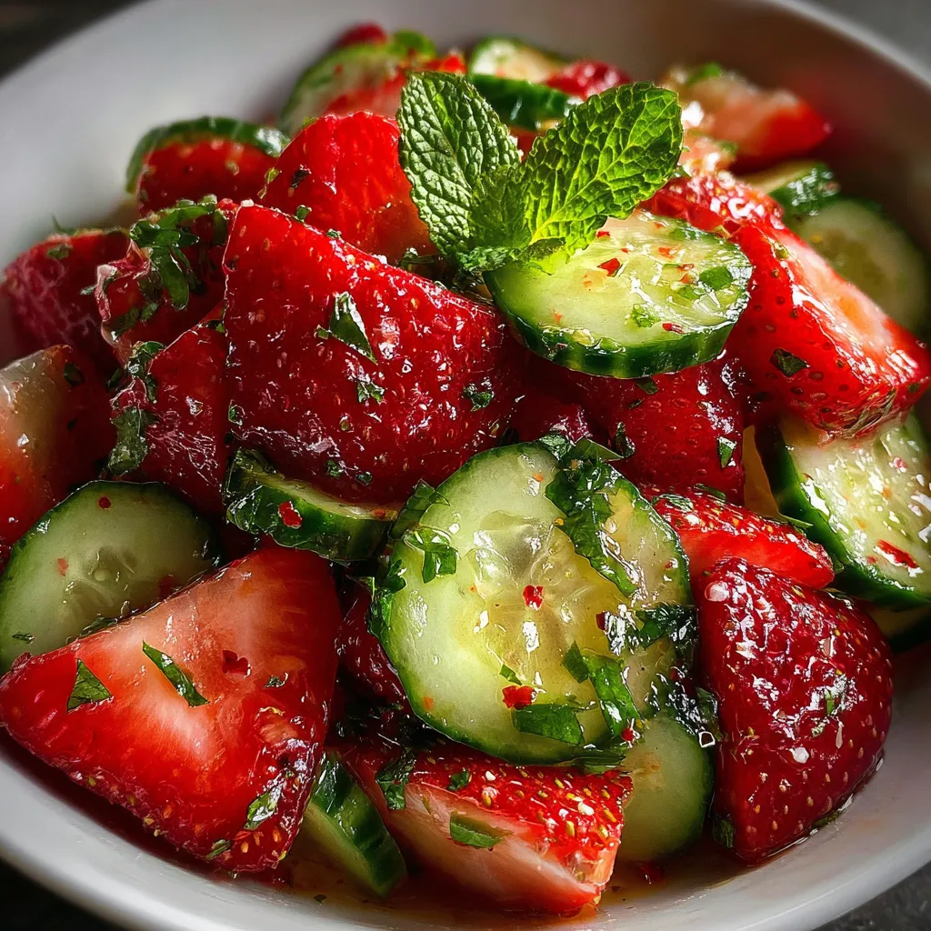 Cucumber Strawberry Salad