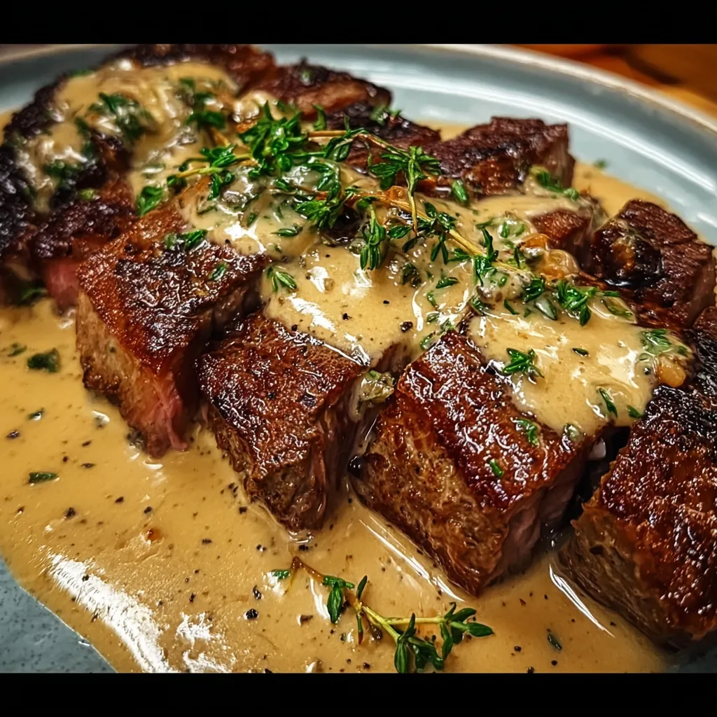 Garlic Cream Steak