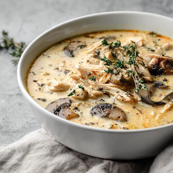 Mushroom Chicken Soup