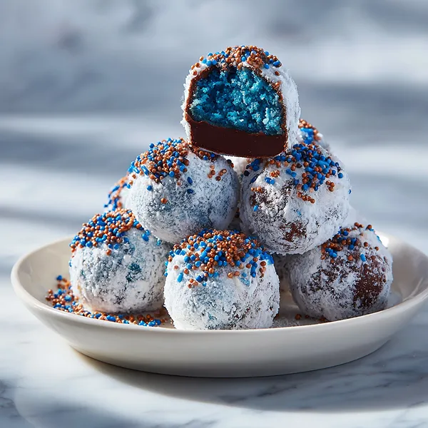 Blue Snowball Truffles