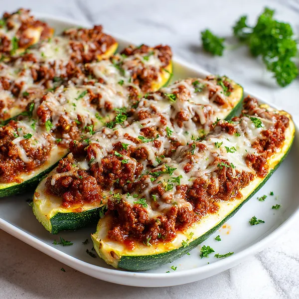 Zucchini Beef Boats