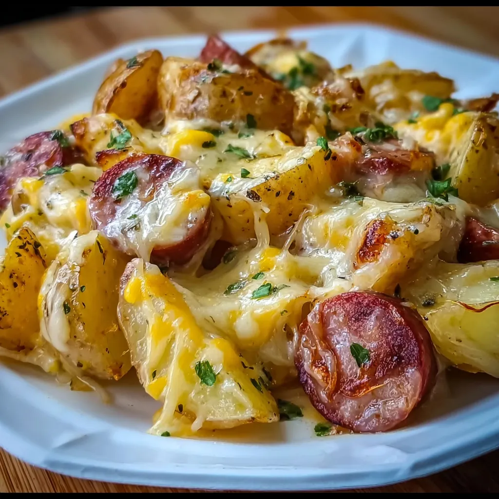 Cheesy Sausage Potatoes