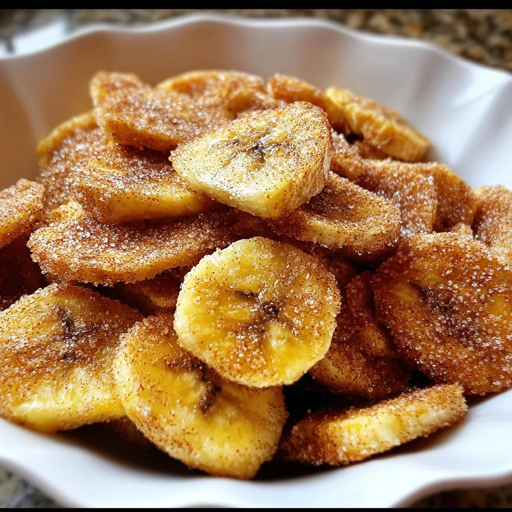 Cinnamon Sugar Banana Chips