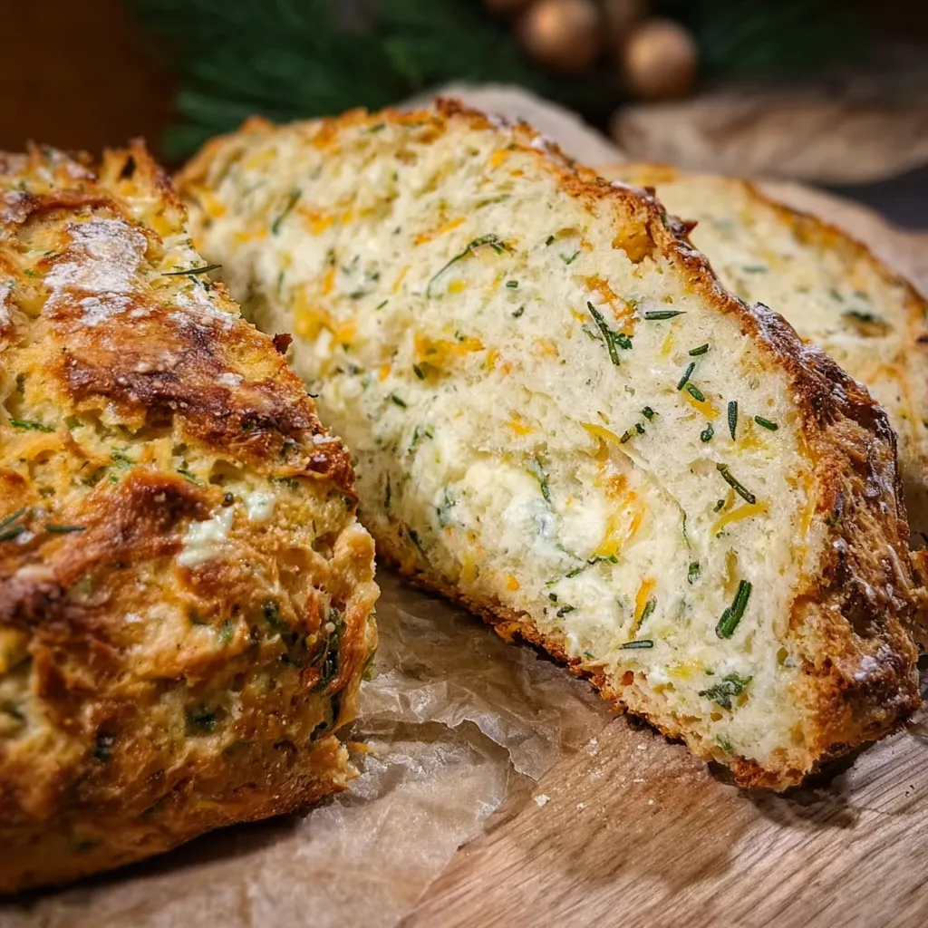 Cheddar Herb Soda Bread