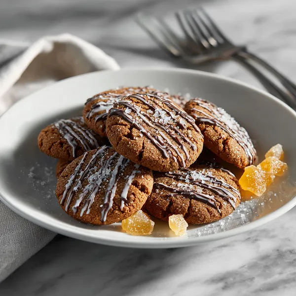 Glazed Gingerbread Cookies